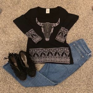 Black long sleeve shirt